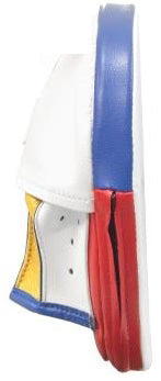 Winning Oval Curved Punch Mitts - White · Gold · Red · Blue