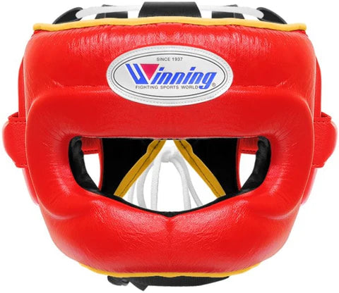 Winning Full Face Headgear - Red · Gold