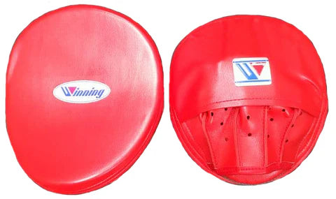 Winning Oval Curved Punch Mitts - Red