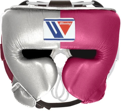 Winning Cheek Protector Headgear - Silver · Wine Red