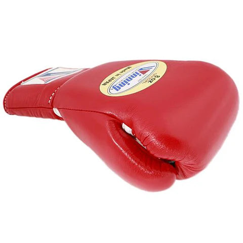 Winning Lace-up Boxing Gloves - Red