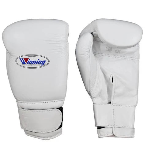 Winning Velcro Boxing Gloves - White