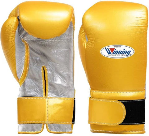 Winning Velcro Boxing Gloves - Gold · Silver