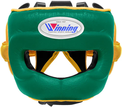 Winning Full Face Headgear - Green · Gold