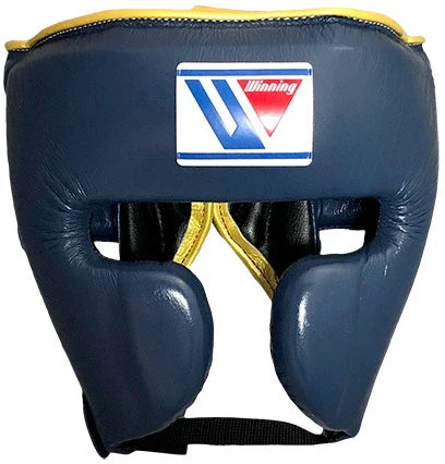 Winning Cheek Protector Headgear - Navy · Gold
