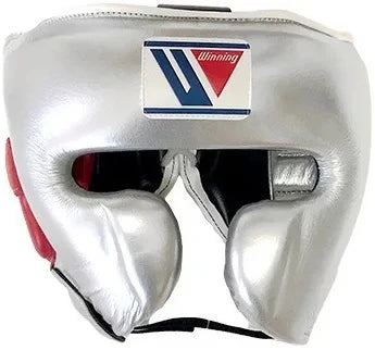 Winning Cheek Protector Headgear - Silver · Red