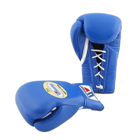 Winning Lace-up Boxing Gloves - Blue