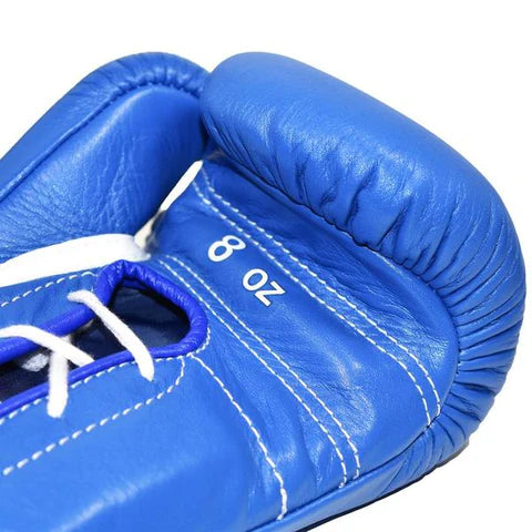 Winning Lace-up Boxing Gloves - Blue
