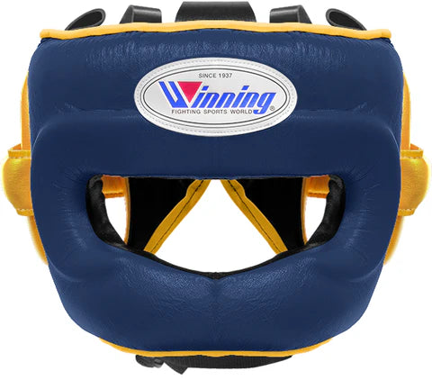Winning Full Face Headgear - Navy · Gold