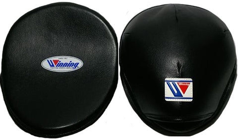 Winning Oval Curved Punch Mitts - Black