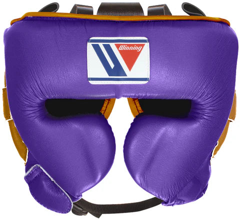 Winning Cheek Protector Headgear - Purple · Gold