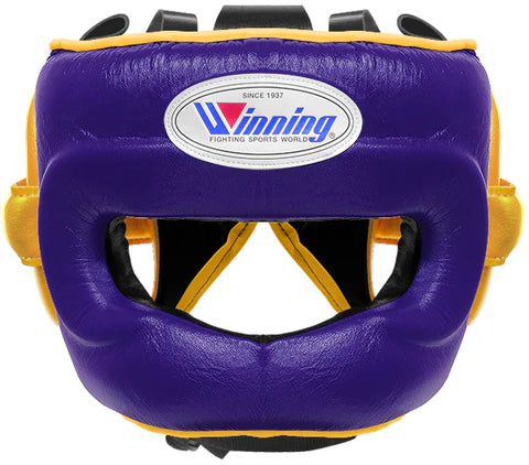 Winning Full Face Headgear - Purple · Gold