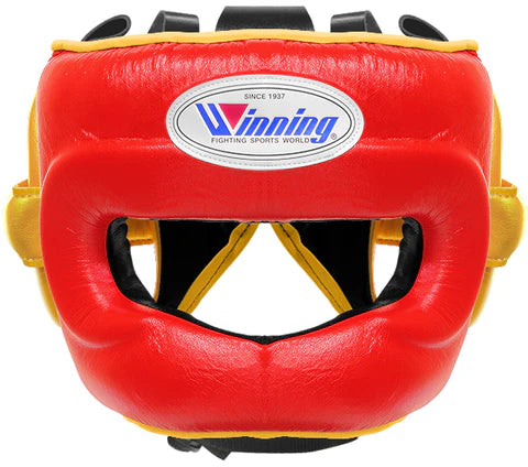 Winning Full Face Headgear - Red · Gold