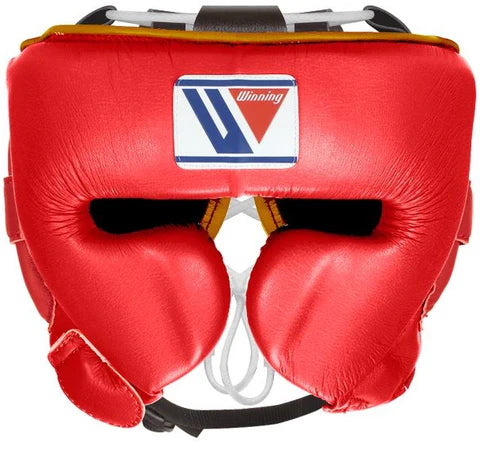 Winning Cheek Protector Headgear - Red · Gold