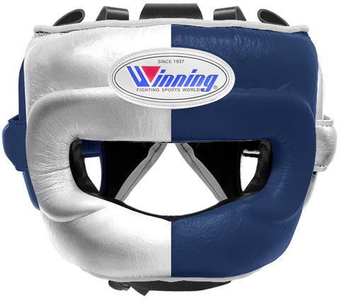 Winning Full Face Headgear - Silver · Navy
