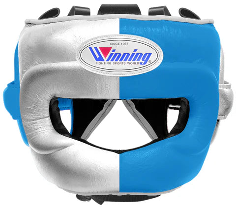 Winning Full Face Headgear - Silver · Sky Blue