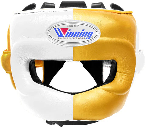 Winning Full Face Headgear - White · Gold