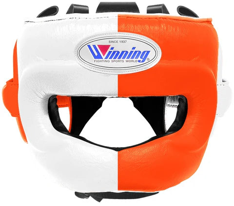 Winning Full Face Headgear - White · Orange