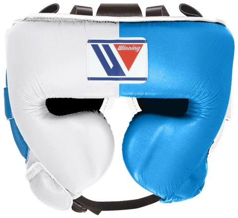 Winning Cheek Protector Headgear - White · Sky Blue