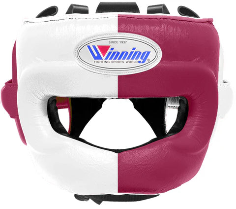 Winning Full Face Headgear - White · Wine Red